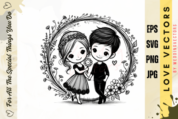 C511 Wedding Vectors: Crafting Timeless Romance in Design
