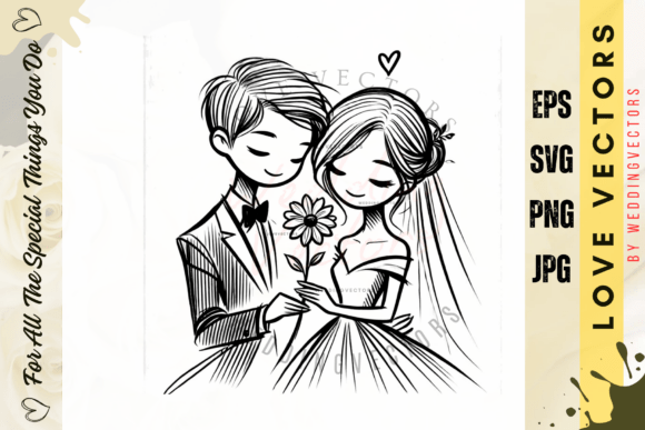 C717: Crafting Timeless Romance with Wedding Vectors