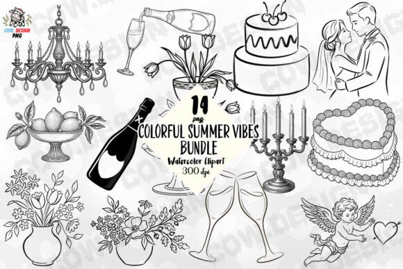 Charming Doodles for Wedding Pack PNG: Design Ideas & Uses