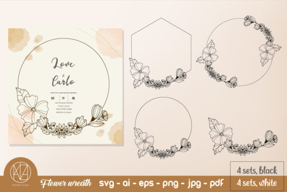 Charming Hand Drawn Wedding Ornaments for Timeless Designs