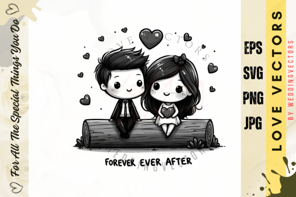 Designing Romance: The C4935 Wedding Vector Set