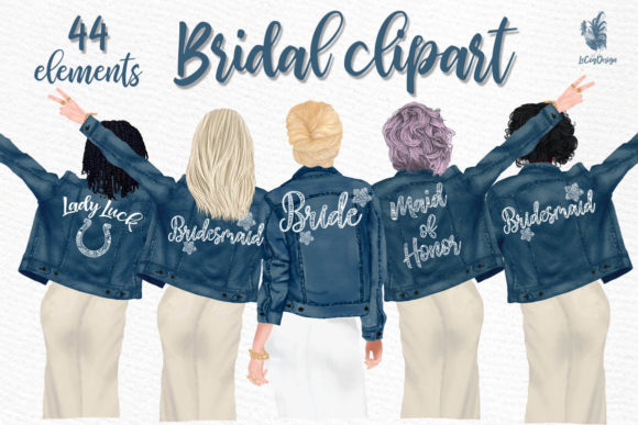 Elegant Watercolor Brides: A Versatile Clipart Collection