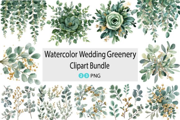 Watercolor Wedding Greenery: A Botanical Design Resource