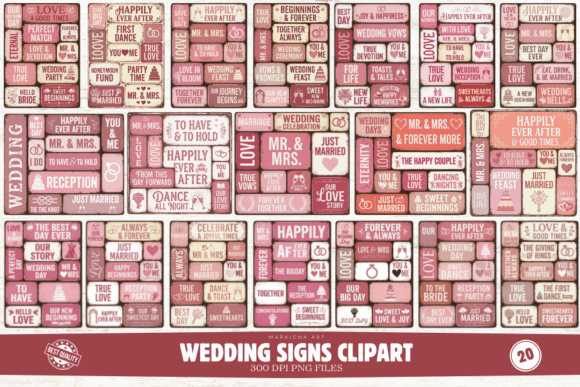 Wedding Signs Clipart: Design Your Dream Day